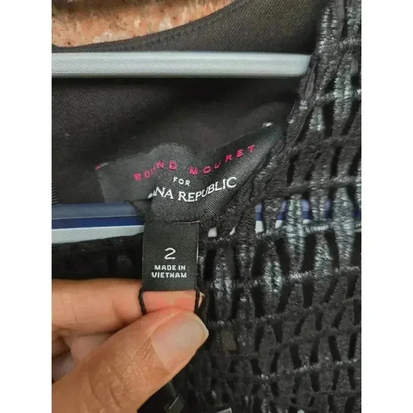 Roland Mouret Collection  for Banana Republic Lace Yoke Dress Size 2 - Picture 4 of 5